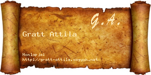 Gratt Attila névjegykártya